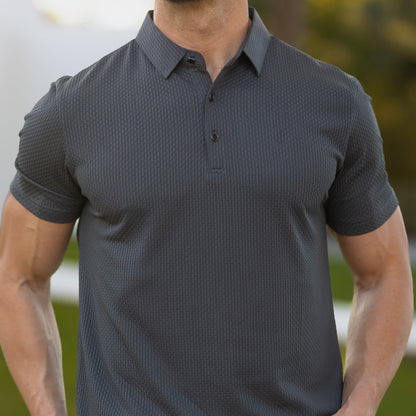 Men's Polo Shirt Minimalist Classic Short-Sleeve Collared Regular Fit Casual Smart-Casual Everyday Golf Sport Rowland