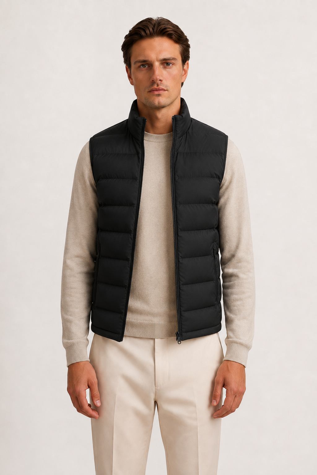 Men's Casual Gilet Bodywarmer Zip-Up Layering Sleeveless Outdoor Everyday Warm Versatile Comfort Modern