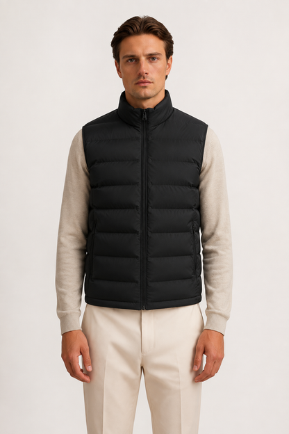 Men's Casual Gilet Bodywarmer Zip-Up Layering Sleeveless Outdoor Everyday Warm Versatile Comfort Modern