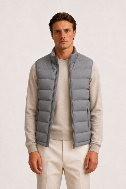 Men's Casual Gilet Bodywarmer Zip-Up Layering Sleeveless Outdoor Everyday Warm Versatile Comfort Modern