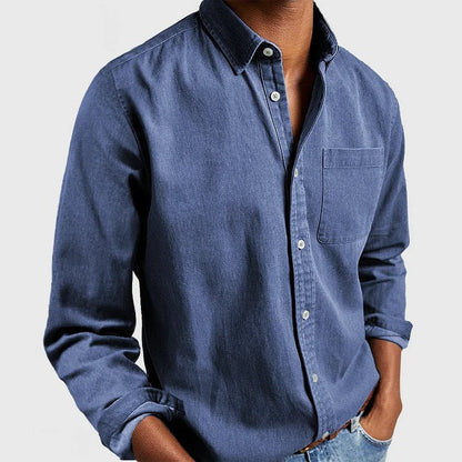 Men's Tailored Dress Shirt Slim Fit Long Sleeve Button-Down Smart-Casual