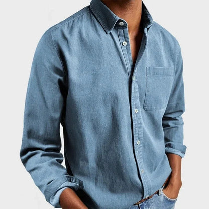 Men's Tailored Dress Shirt Slim Fit Long Sleeve Button-Down Smart-Casual
