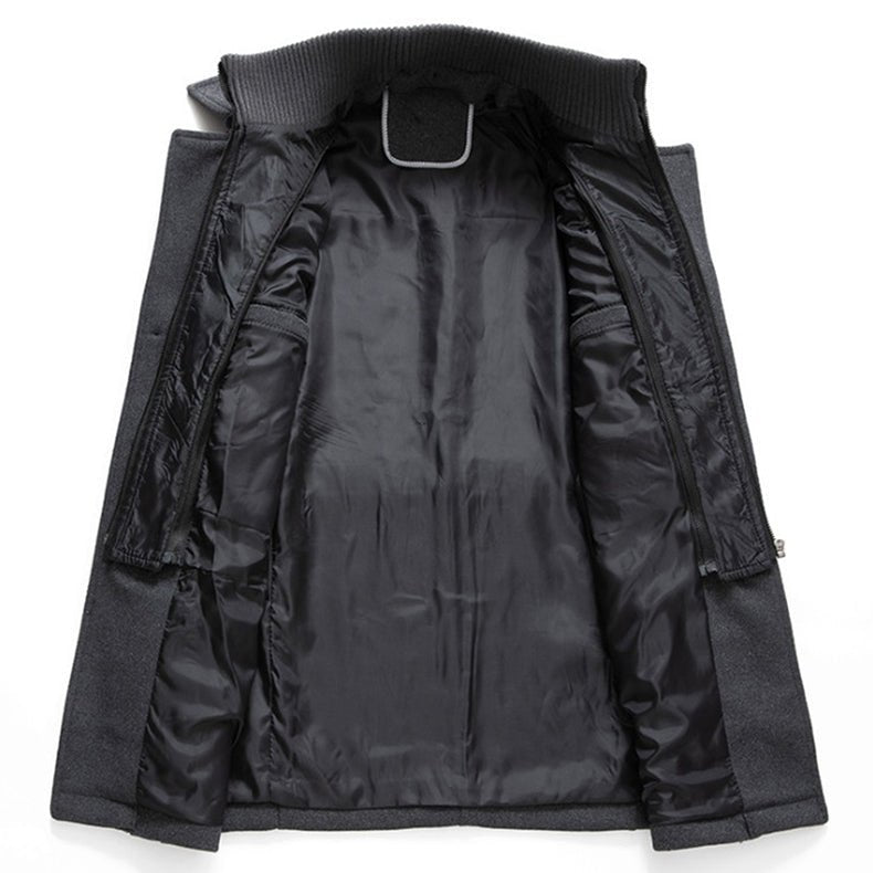 Men's Two-Piece Coat Tailored Fit Notched Collar Double-Breasted Formal