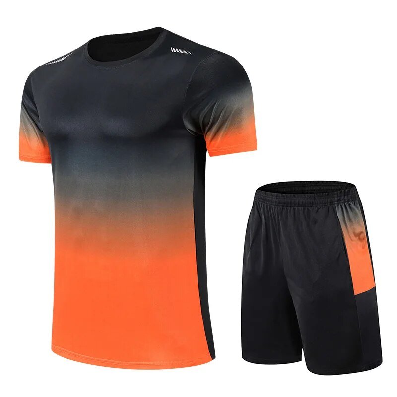 Men's Sports Set Two-Piece Quick-Dry Moisture-Wicking Athletic Gym Training Running Activewear Everyday Breathable Dax