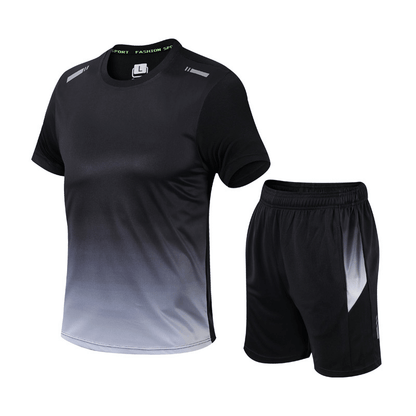 Men's Sports Set Two-Piece Quick-Dry Moisture-Wicking Athletic Gym Training Running Activewear Everyday Breathable Dax