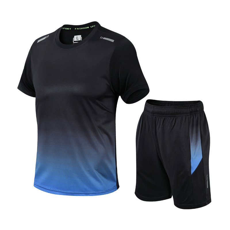 Men's Sports Set Two-Piece Quick-Dry Moisture-Wicking Athletic Gym Training Running Activewear Everyday Breathable Dax
