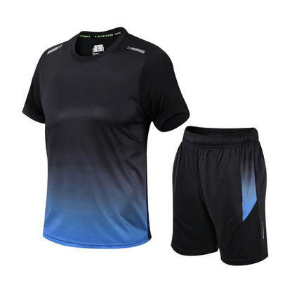 Men's Sports Set Two-Piece Quick-Dry Moisture-Wicking Athletic Gym Training Running Activewear Everyday Breathable Dax