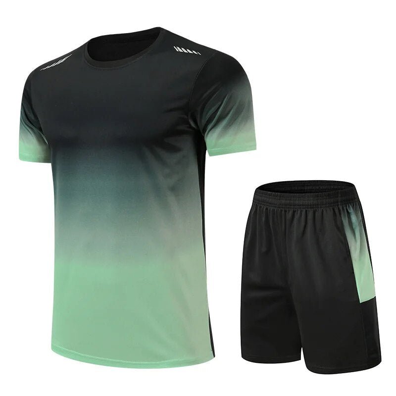 Men's Sports Set Two-Piece Quick-Dry Moisture-Wicking Athletic Gym Training Running Activewear Everyday Breathable Dax