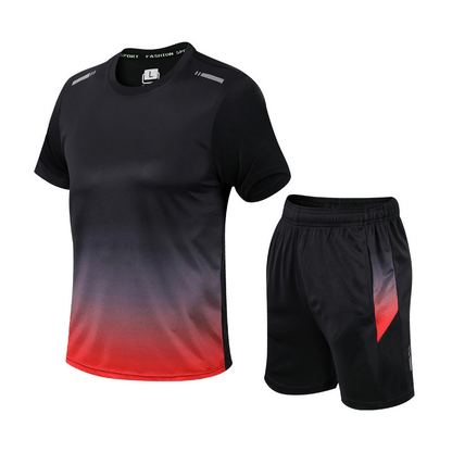 Men's Sports Set Two-Piece Quick-Dry Moisture-Wicking Athletic Gym Training Running Activewear Everyday Breathable Dax