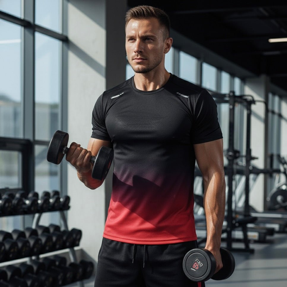 Men's Sports Set Two-Piece Quick-Dry Moisture-Wicking Athletic Gym Training Running Activewear Everyday Breathable Dax