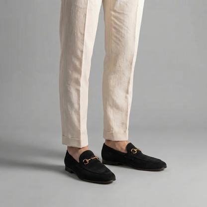Men's Suede Loafers Slip-On Round Toe Moccasin Elegant Smart-Casual Office Formal Casual Leather Look Rupert