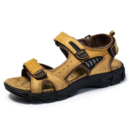 Men's Outdoor Sandals Adjustable Strap Trekking Hiking Open-Toe Sport Water-Friendly Casual Everyday Comfort Rolf