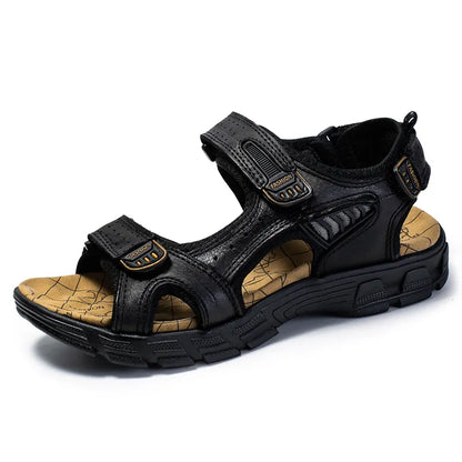 Men's Outdoor Sandals Adjustable Strap Trekking Hiking Open-Toe Sport Water-Friendly Casual Everyday Comfort Rolf