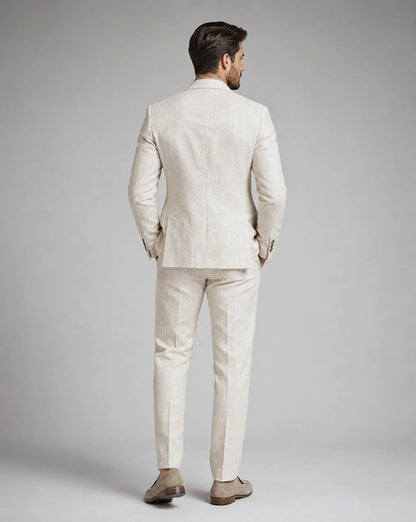 Men's Summer Wedding Suit Two-Piece Tailored Fit Lightweight Stylish Formal