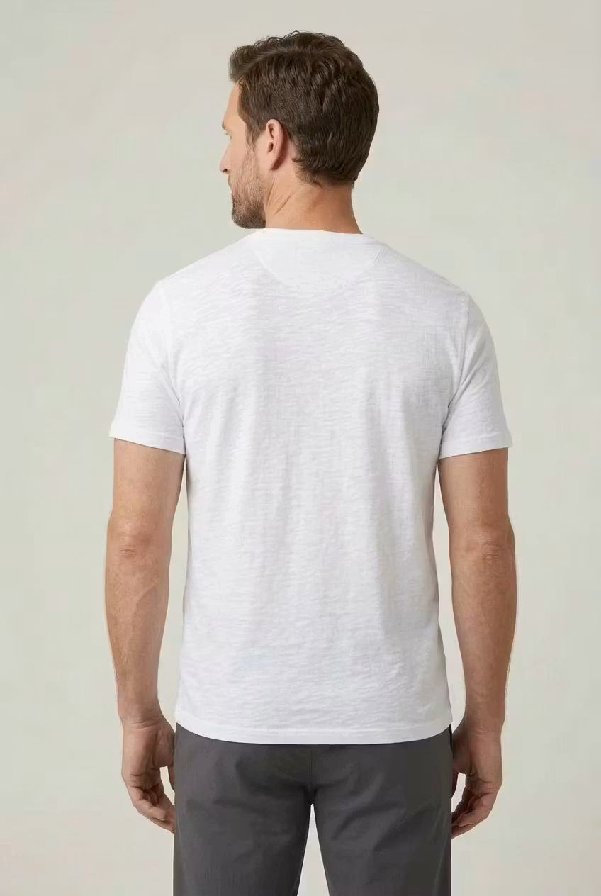 Men's Henley Shirt Short-Sleeve Button Placket Slim Fit Casual Smart-Casual Everyday Layering Relaxed Versatile Marden