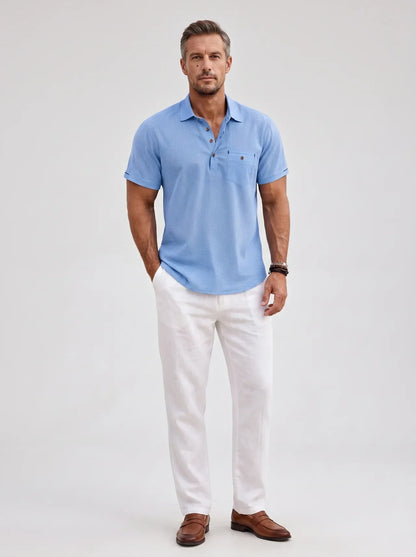 Men's Polo Shirt Short-Sleeve Collared Regular Fit Casual Smart-Casual Everyday Golf Sport Versatile Casper