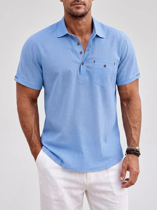 Men's Polo Shirt Short-Sleeve Collared Regular Fit Casual Smart-Casual Everyday Golf Sport Versatile Casper