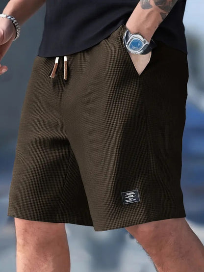 Men's Casual Shorts Relaxed Fit Drawstring Elastic Waist Everyday Beach Holiday Loungewear Chino Deacon