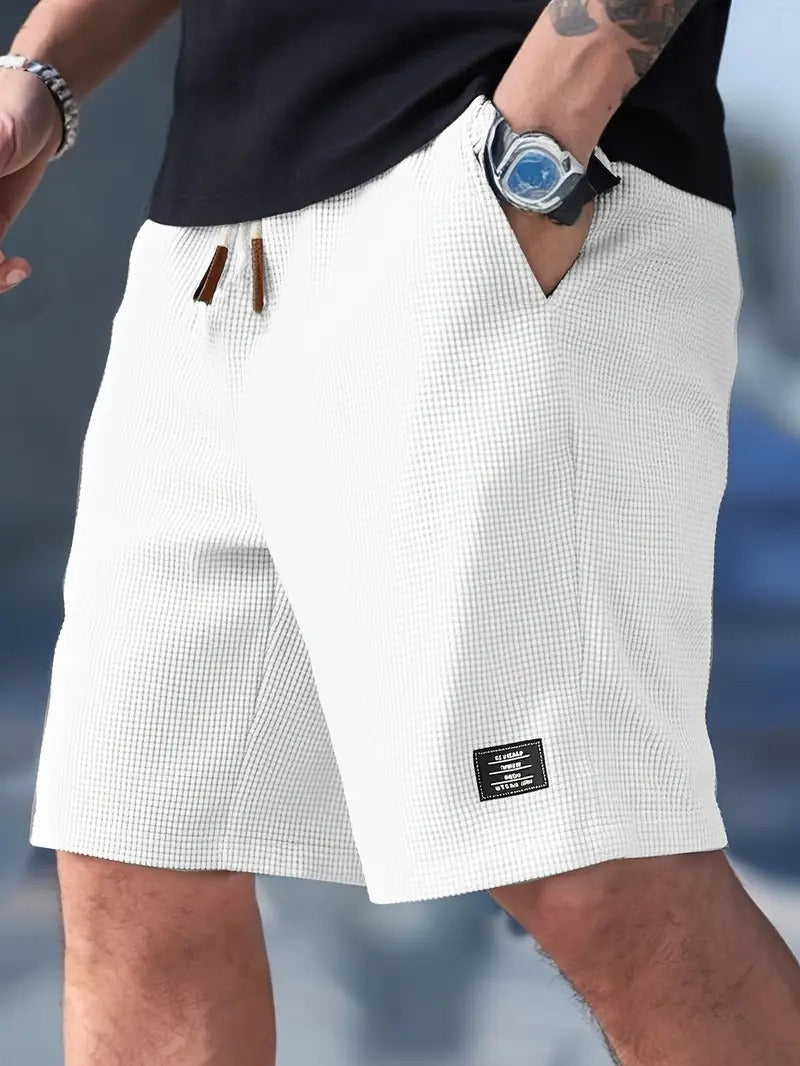 Men's Casual Shorts Relaxed Fit Drawstring Elastic Waist Everyday Beach Holiday Loungewear Chino Deacon