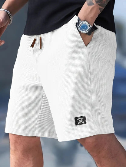Men's Casual Shorts Relaxed Fit Drawstring Elastic Waist Everyday Beach Holiday Loungewear Chino Deacon