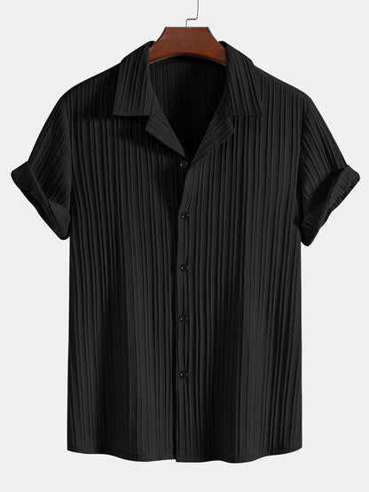 Men's Set Two-Piece Short-Sleeve Matching Shirt & Shorts Relaxed Casual Everyday Holiday Beach Outfit Co-Ord Landry