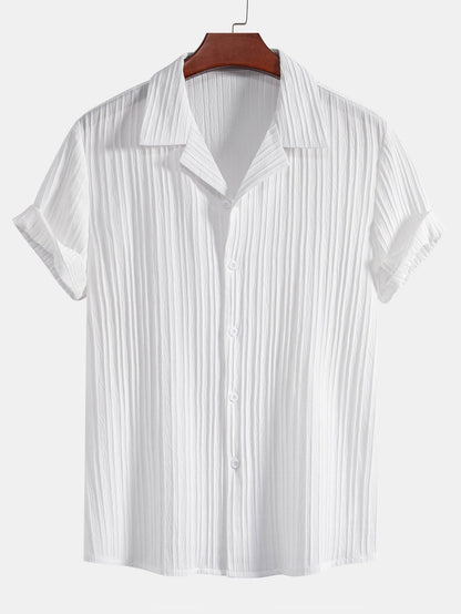 Men's Set Two-Piece Short-Sleeve Matching Shirt & Shorts Relaxed Casual Everyday Holiday Beach Outfit Co-Ord Landry