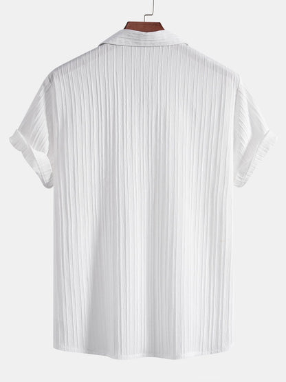 Men's Set Two-Piece Short-Sleeve Matching Shirt & Shorts Relaxed Casual Everyday Holiday Beach Outfit Co-Ord Landry