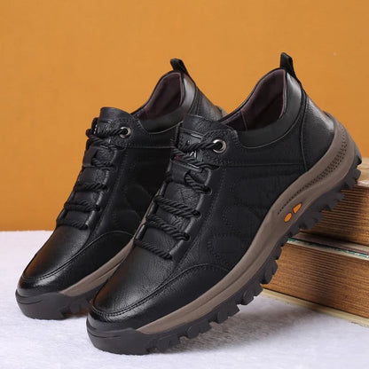 Men's Casual Slip-On Shoes Round Toe Loafer Style Smart-Casual Office Everyday Versatile Walking Leather-Look Footwear