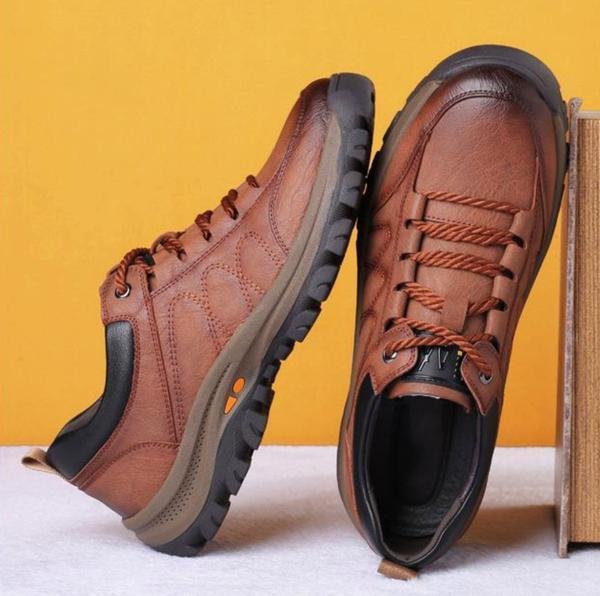 Men's Casual Slip-On Shoes Round Toe Loafer Style Smart-Casual Office Everyday Versatile Walking Leather-Look Footwear