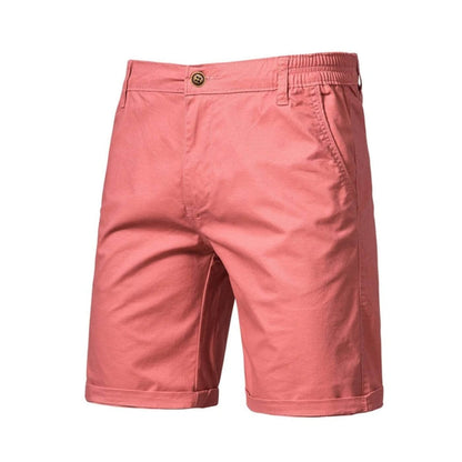 Men's Stretch Shorts Smart-Casual Flat-Front Knee-Length Chino Elastic Waist Casual Everyday Holiday Delaney