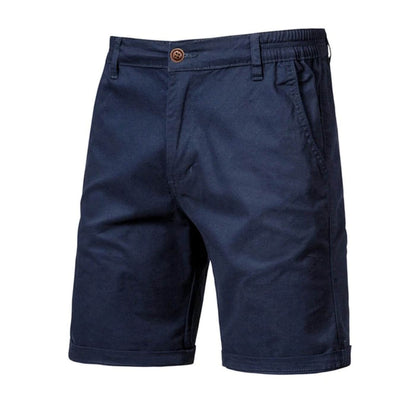 Men's Stretch Shorts Smart-Casual Flat-Front Knee-Length Chino Elastic Waist Casual Everyday Holiday Delaney