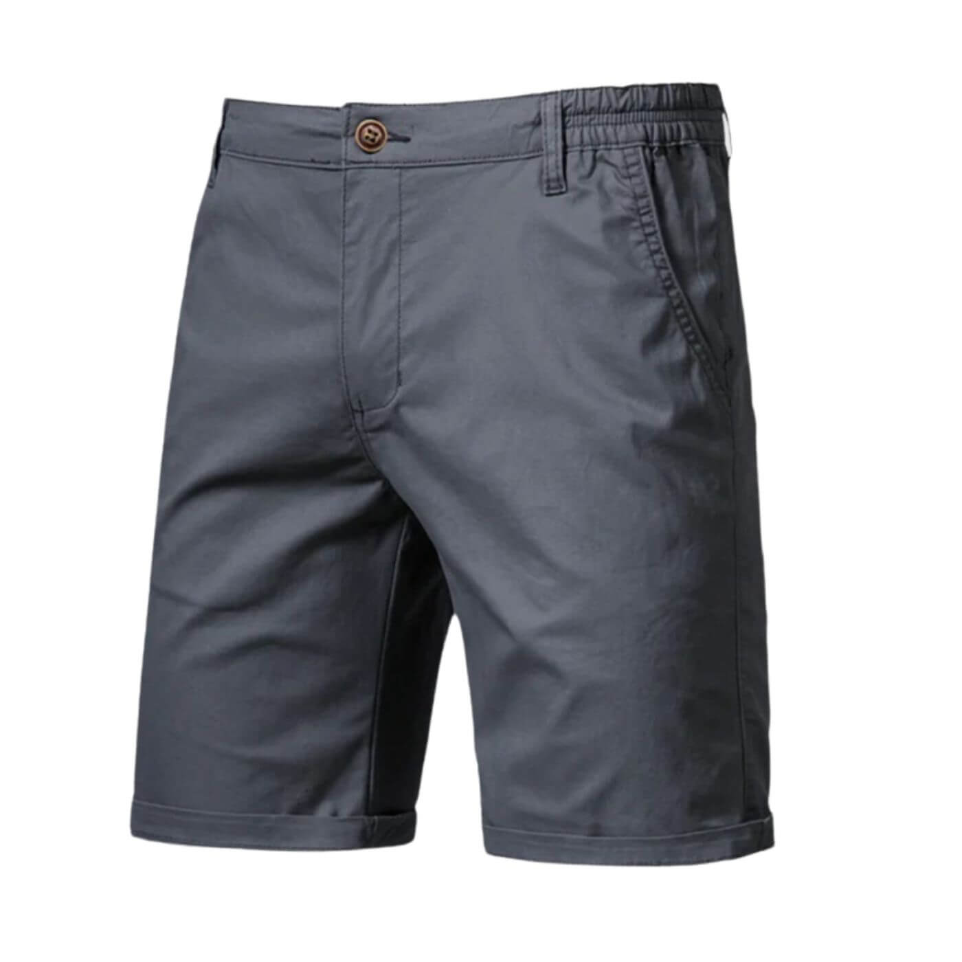 Men's Stretch Shorts Smart-Casual Flat-Front Knee-Length Chino Elastic Waist Casual Everyday Holiday Delaney