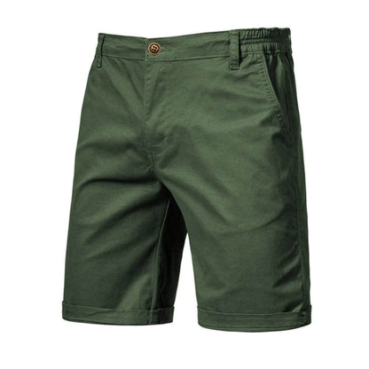 Men's Stretch Shorts Smart-Casual Flat-Front Knee-Length Chino Elastic Waist Casual Everyday Holiday Delaney