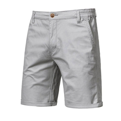 Men's Stretch Shorts Smart-Casual Flat-Front Knee-Length Chino Elastic Waist Casual Everyday Holiday Delaney