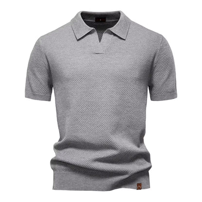 Men's Mesh Polo Shirt Short-Sleeve Collared Breathable Textured Casual Smart-Casual Everyday Golf Sport Regular Fit Osgood