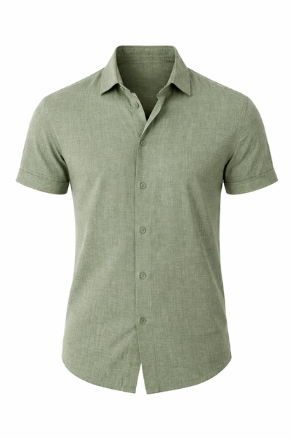 Men's Classic Shirt Long-Sleeve Button-Up Collared Casual Smart-Casual Office Everyday Relaxed Fit Halloway