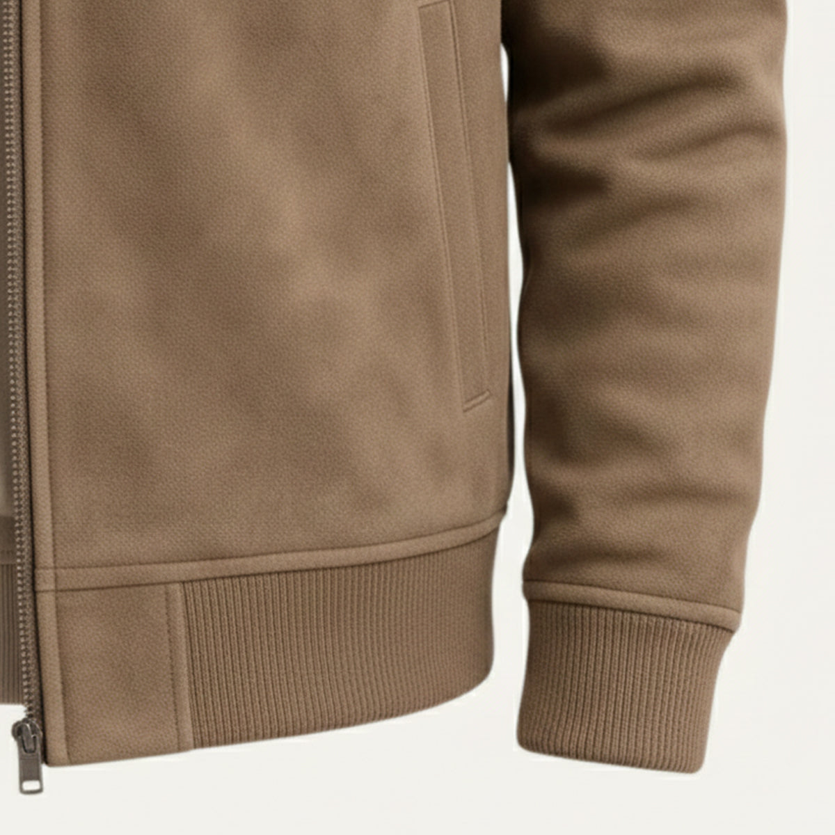 Men's Suede Jacket Trucker Button-Up Elegant Casual Layering Smart-Casual Everyday Outerwear Vintage Versatile Ransley