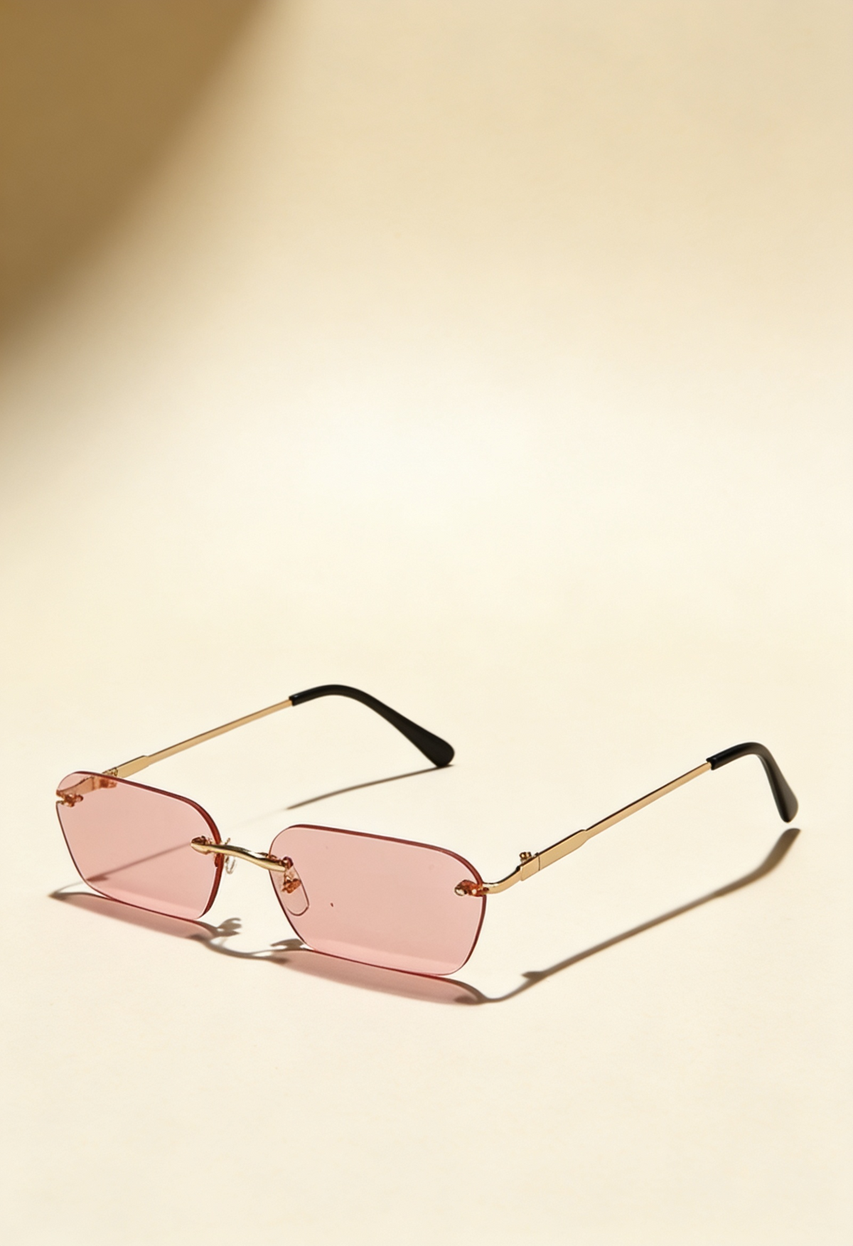 Men's Rimless Sunglasses Frameless Tinted Lens Trendy Modern Retro Fashion Casual Beach Holiday Everyday