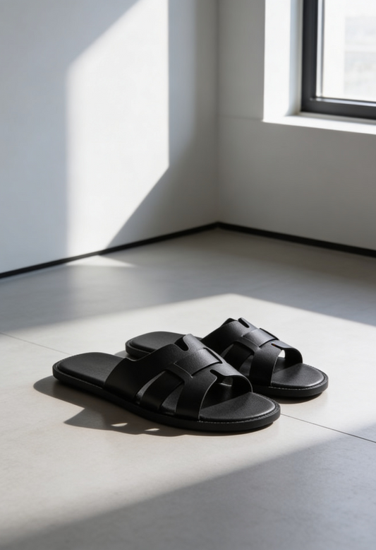 Men's Slide Sandals Open-Toe Adjustable Strap Slip-On Casual Beach Pool Everyday Holiday Milan