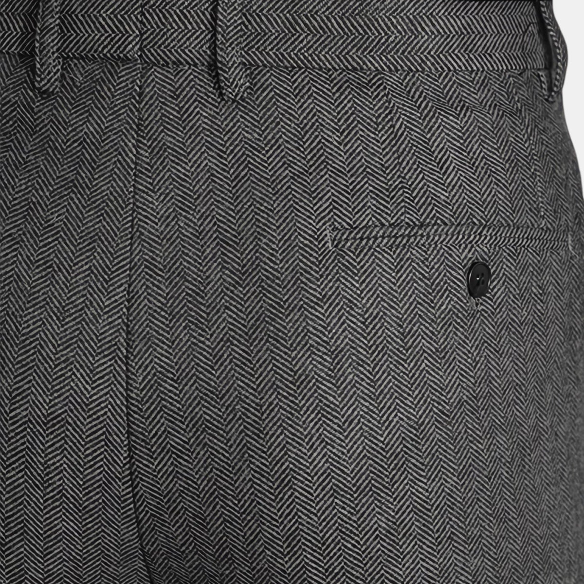 Men's Dress Trousers Slim Fit Vintage Flat-Front Tailored Smart-Casual Office Formal Everyday Edmund