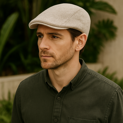 Men's Beret Wool Blend French Flat Cap Classic Casual Everyday Vintage Artist Versatile Lightweight Laurent
