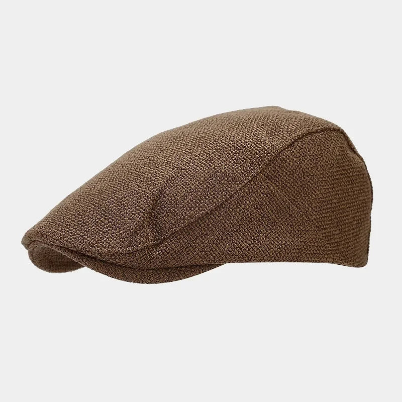 Men's Beret Wool Blend French Flat Cap Classic Casual Everyday Vintage Artist Versatile Lightweight Laurent