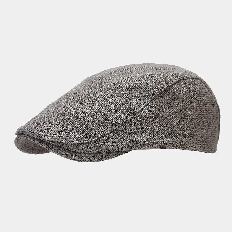 Men's Beret Wool Blend French Flat Cap Classic Casual Everyday Vintage Artist Versatile Lightweight Laurent