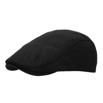 Men's Beret Wool Blend French Flat Cap Classic Casual Everyday Vintage Artist Versatile Lightweight Laurent