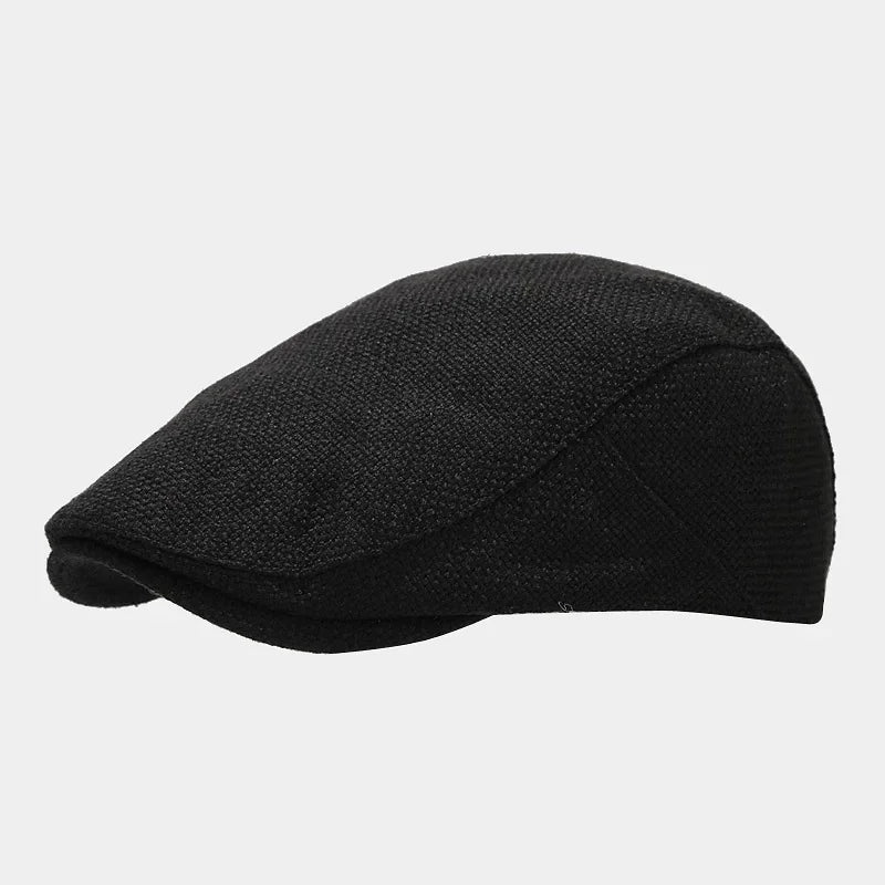 Men's Beret Wool Blend French Flat Cap Classic Casual Everyday Vintage Artist Versatile Lightweight Laurent