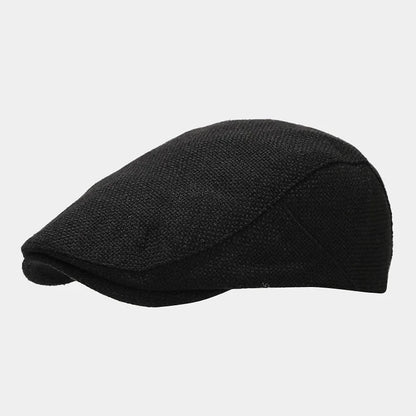Men's Beret Wool Blend French Flat Cap Classic Casual Everyday Vintage Artist Versatile Lightweight Laurent