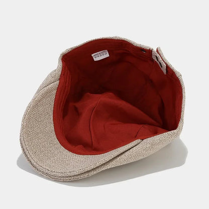 Men's Beret Wool Blend French Flat Cap Classic Casual Everyday Vintage Artist Versatile Lightweight Laurent