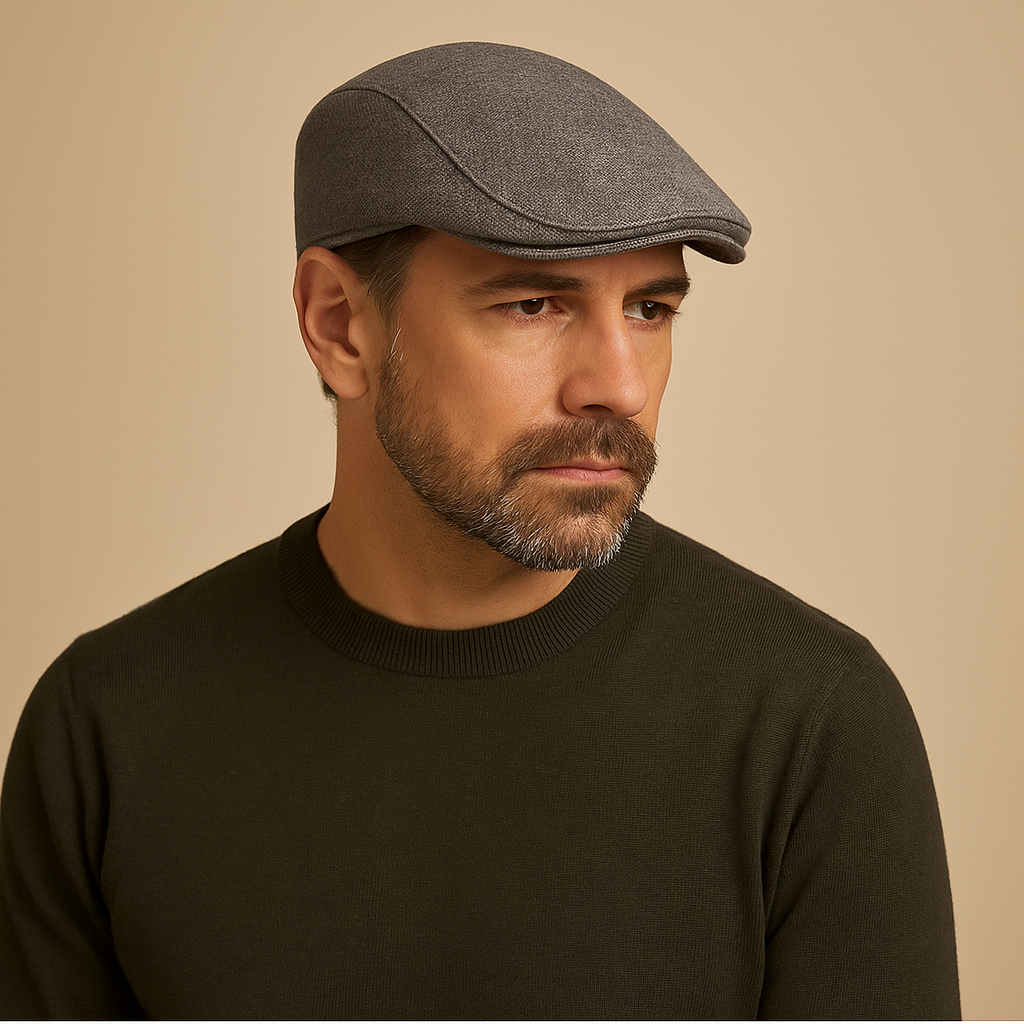 Men's Beret Wool Blend French Flat Cap Classic Casual Everyday Vintage Artist Versatile Lightweight Laurent