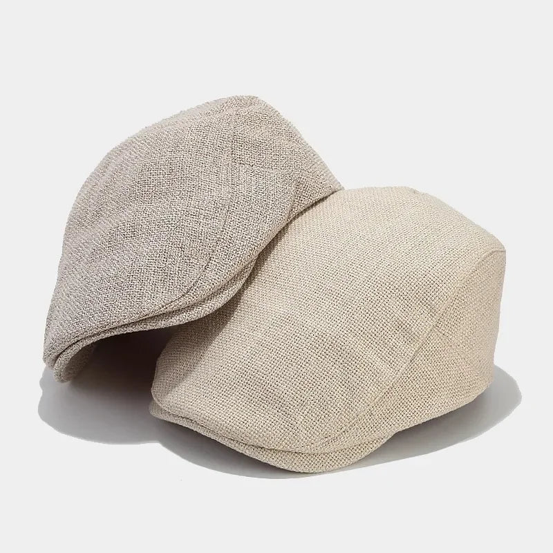 Men's Beret Wool Blend French Flat Cap Classic Casual Everyday Vintage Artist Versatile Lightweight Laurent