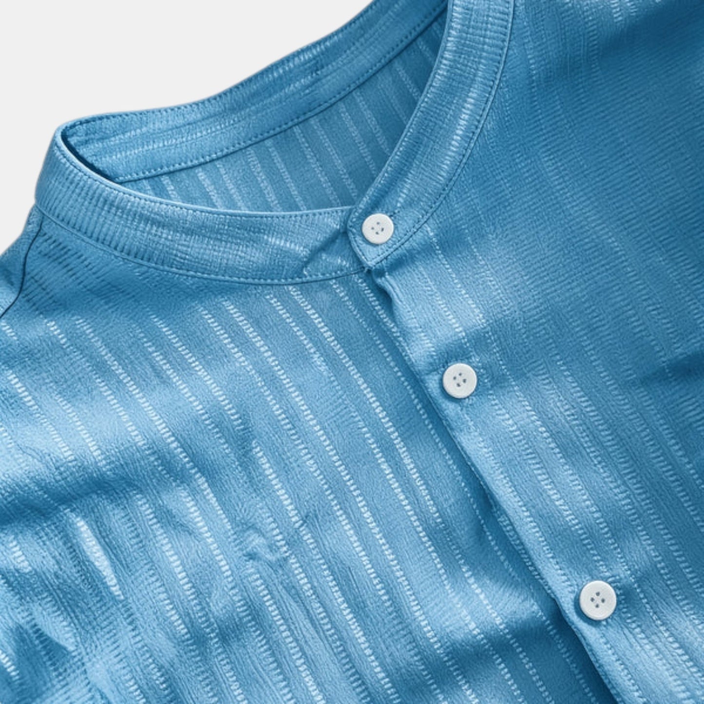 Men's Striped Shirt & Trousers Set Two-Piece Matching Collared Casual Smart-Casual Holiday Outfit Rhys